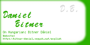 daniel bitner business card