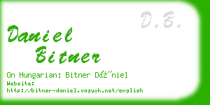 daniel bitner business card